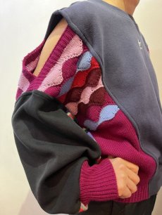 画像14: 【Wiz&Witch】"UNITED" MIX FABRIC SWEAT / OS (14)