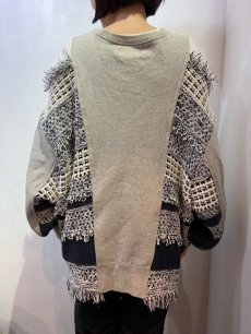 画像14: 【Wiz&Witch】"UNITED" MIX FABRIC SWEAT / OS (14)