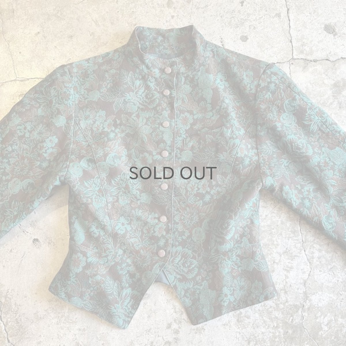 画像9: ALL OVER FLOWER PATTERN GOBELIN SHORT DESIGN JACKET / Ladies S(38) / MADE IN FRANCE (9)