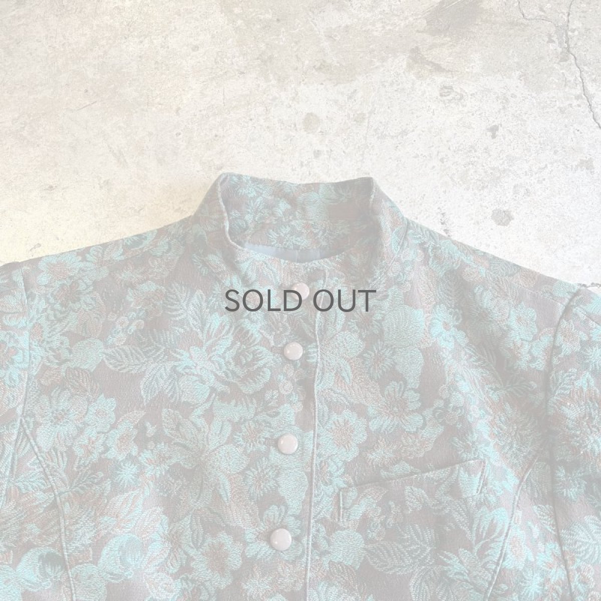 画像7: ALL OVER FLOWER PATTERN GOBELIN SHORT DESIGN JACKET / Ladies S(38) / MADE IN FRANCE (7)