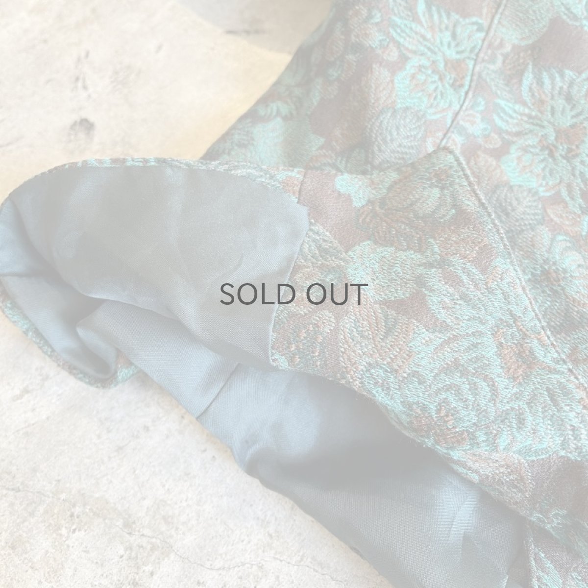 画像4: ALL OVER FLOWER PATTERN GOBELIN SHORT DESIGN JACKET / Ladies S(38) / MADE IN FRANCE (4)
