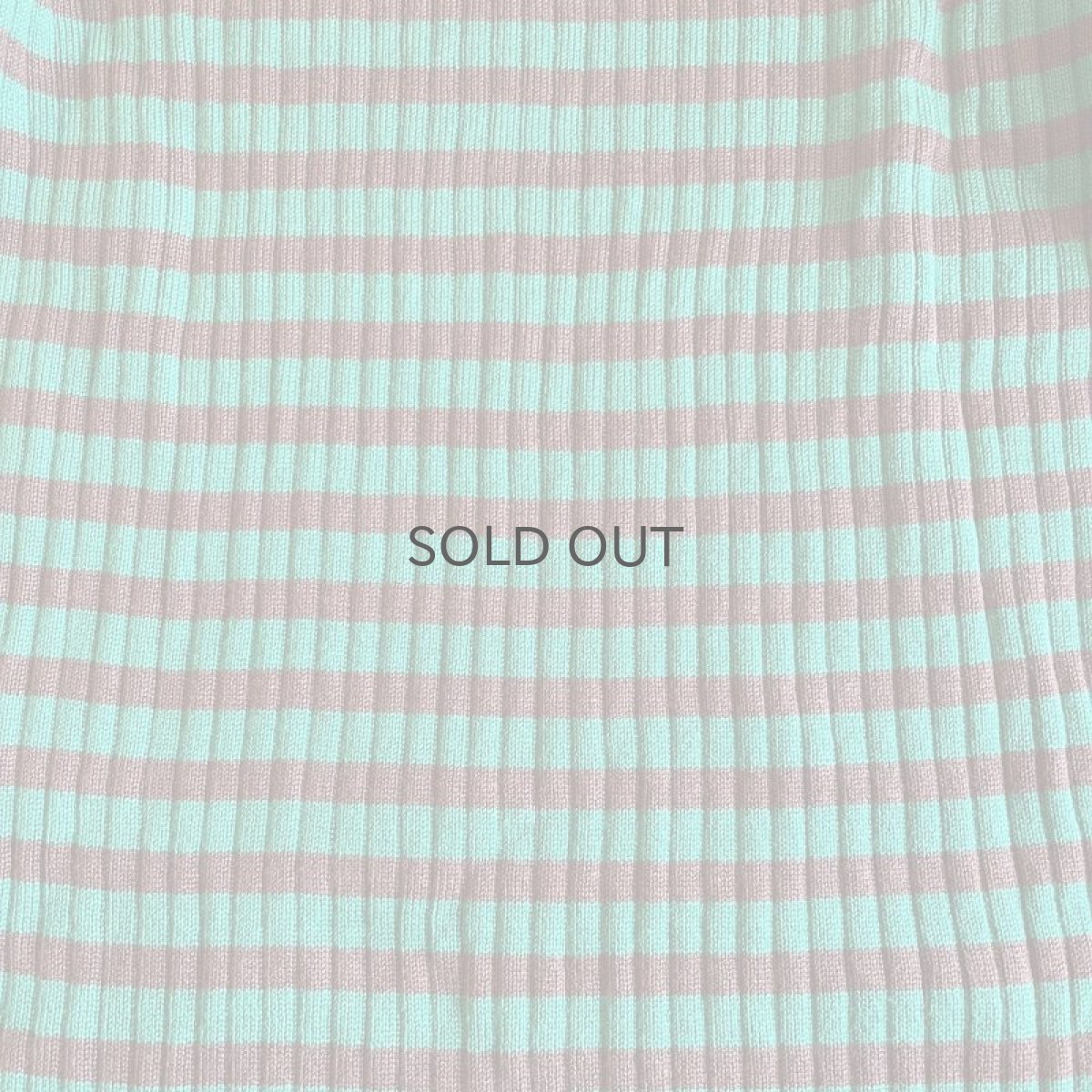 画像11: BORDER PATTERN HALF ZIP DESIGN COLOR RIB L/S TOPS /  Ladies S~M (11)