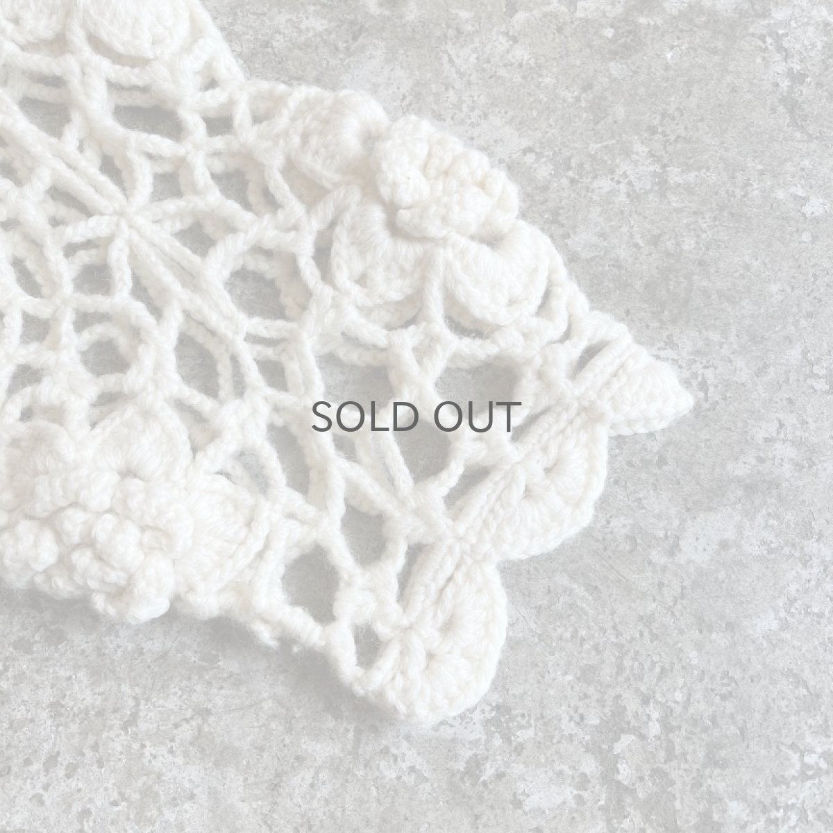 画像5: FLORAL EMBROIDERY DESIGN CROCHET KNIT L/S TOPS / Ladies M (5)