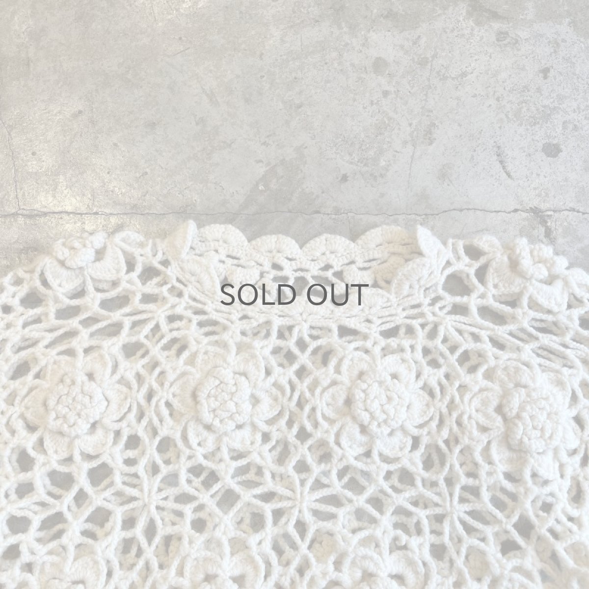 画像7: FLORAL EMBROIDERY DESIGN CROCHET KNIT L/S TOPS / Ladies M (7)