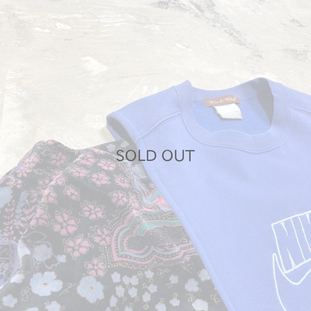 画像3: 【Wiz&Witch】"UNITED" SPORTY MIX FABRIC SWEAT / OS (3)