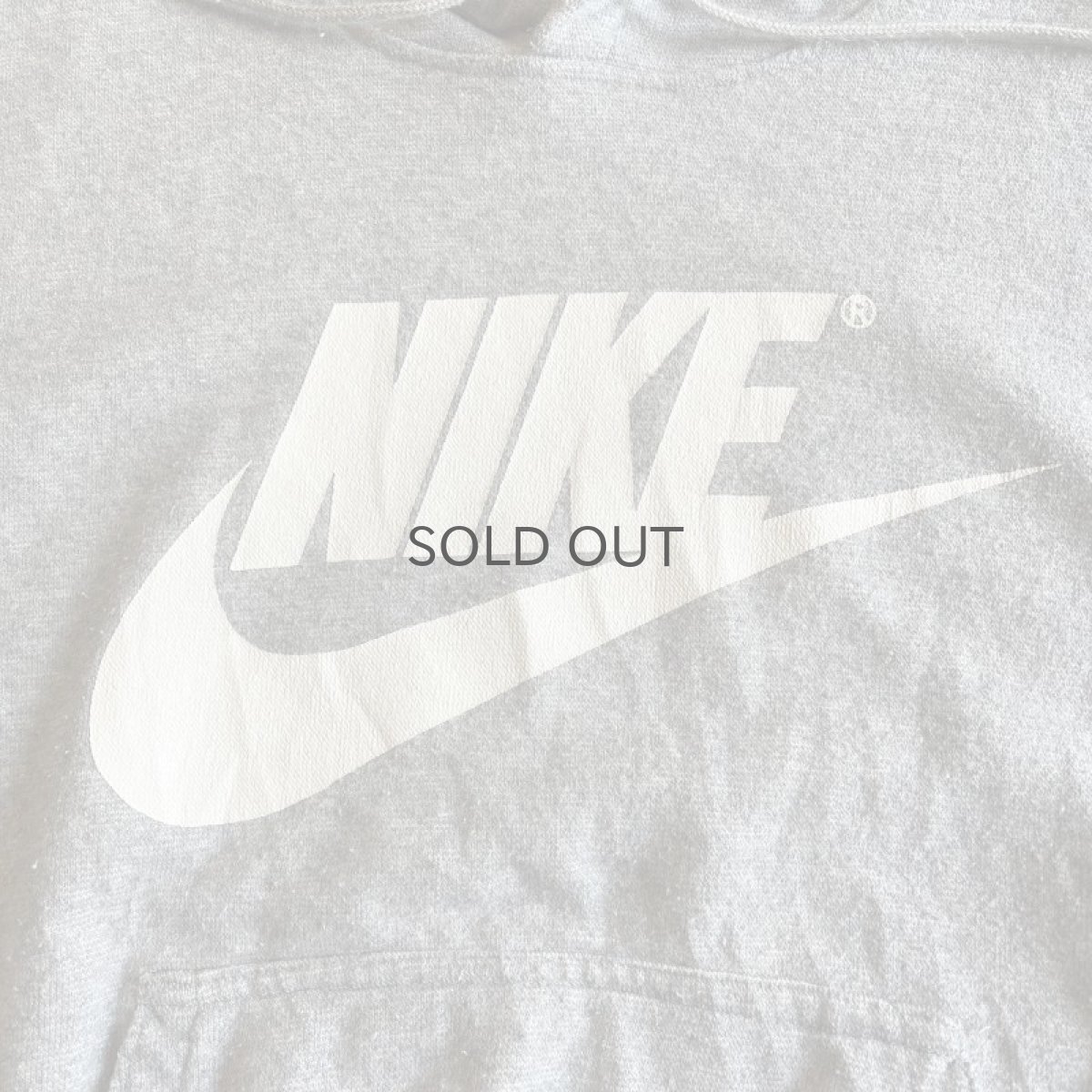 画像9: 【NIKE】GREY COLOR FRONT PRINTED DESIGN SWEAT HOODIE / Ladies M (9)