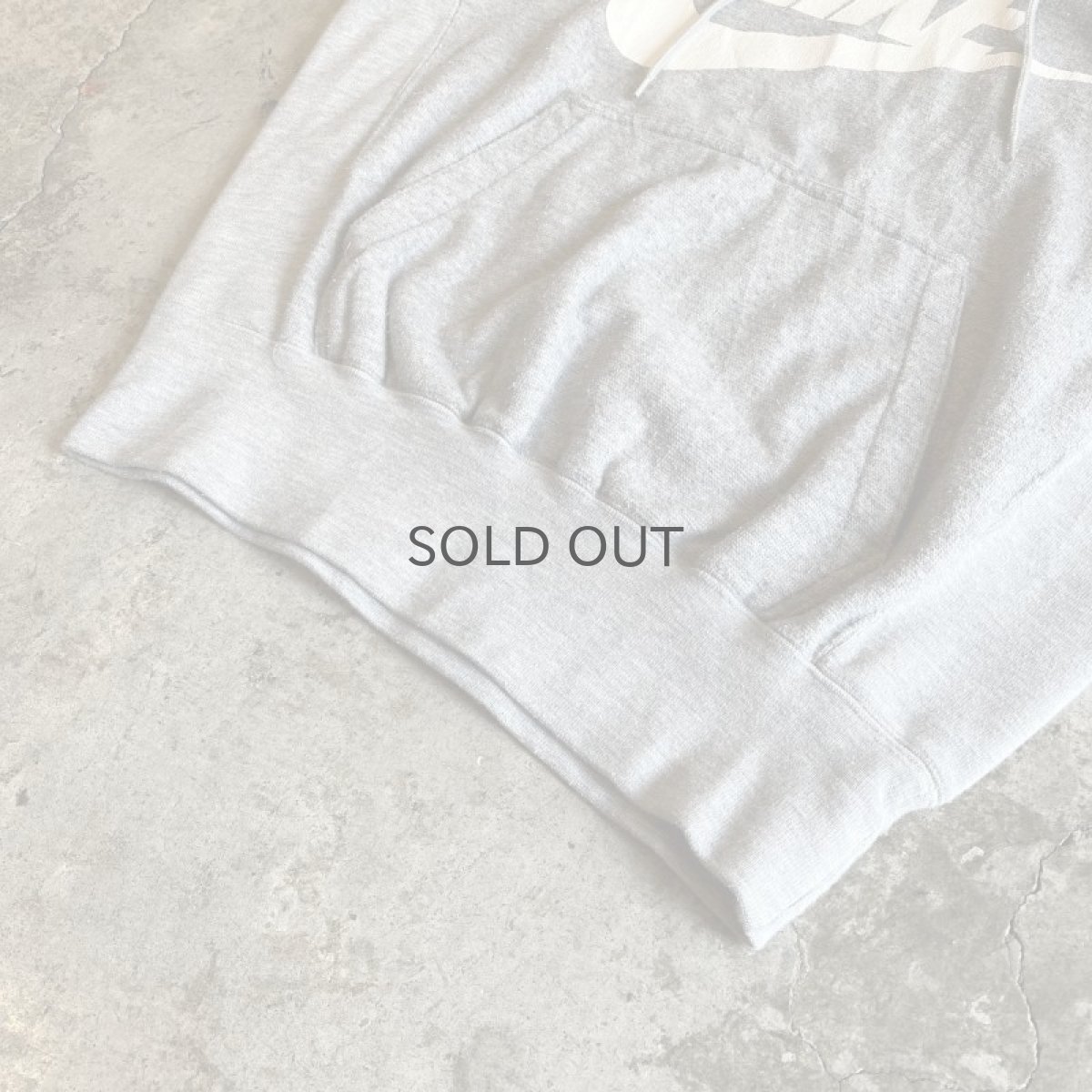 画像4: 【NIKE】GREY COLOR FRONT PRINTED DESIGN SWEAT HOODIE / Ladies M (4)