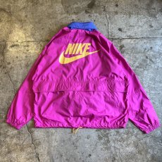 画像2: 【NIKE】BICOLOR DESIGN HALF ZIP UP ANORAK L/S TOPS / Ladies XL(L) (2)