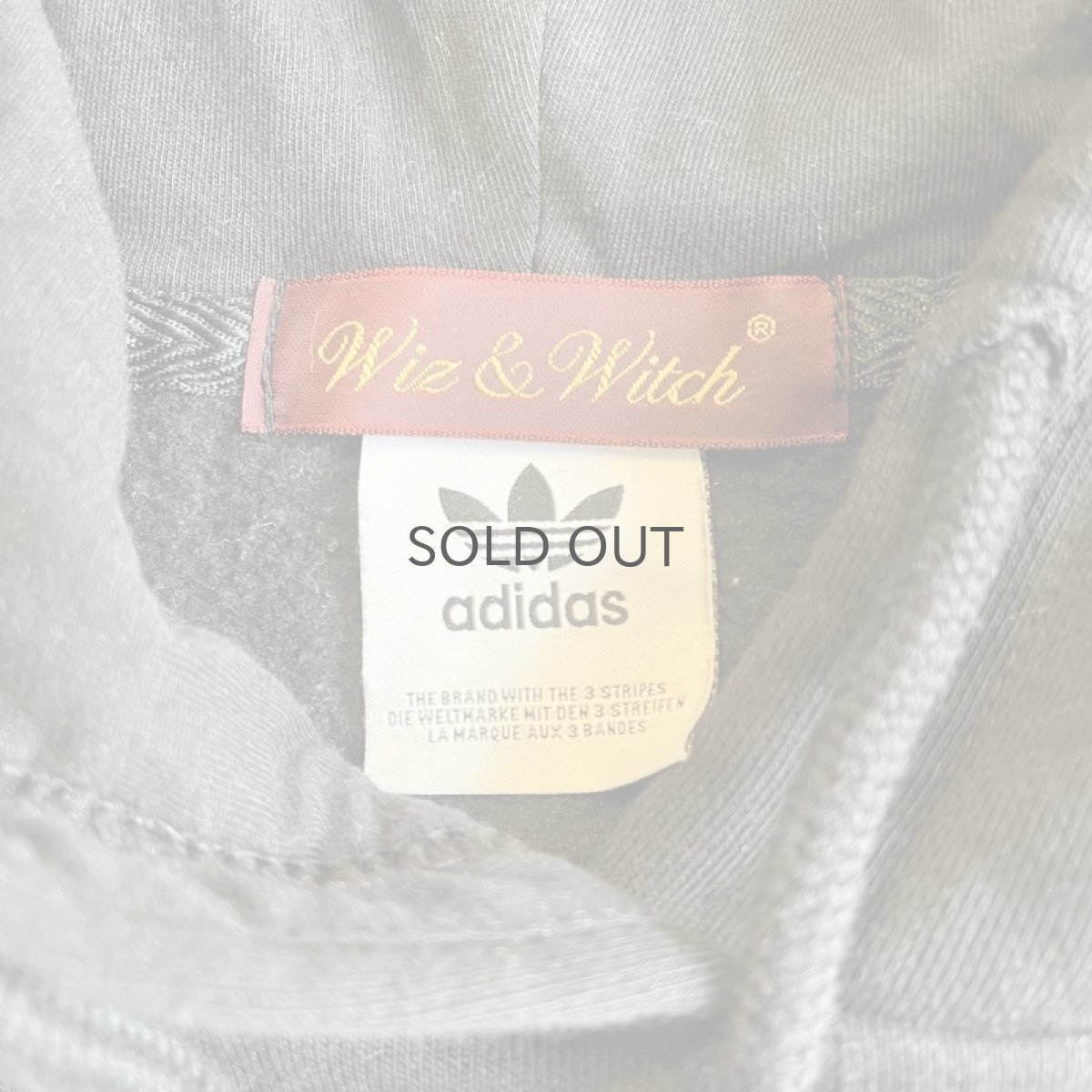 画像11: 【Wiz&Witch】"UNITED" SPORTY MIX FABRIC HOODIE SWEAT / OS (11)