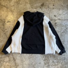 画像2: 【Wiz&Witch】"UNITED" SPORTY MIX FABRIC HOODIE SWEAT / OS (2)