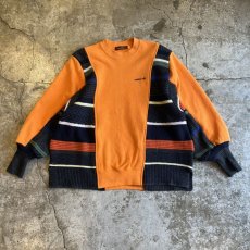 画像1: 【Wiz&Witch】"UNITED" SPORTY MIX FABRIC SWEAT / OS (1)