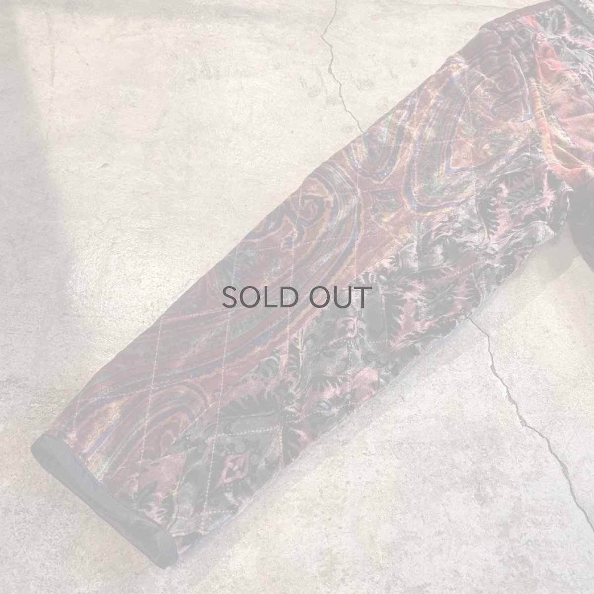 画像7: ALL OVER PATTERN DESIGN VELVET JACKET / Ladies PXL(M) (7)