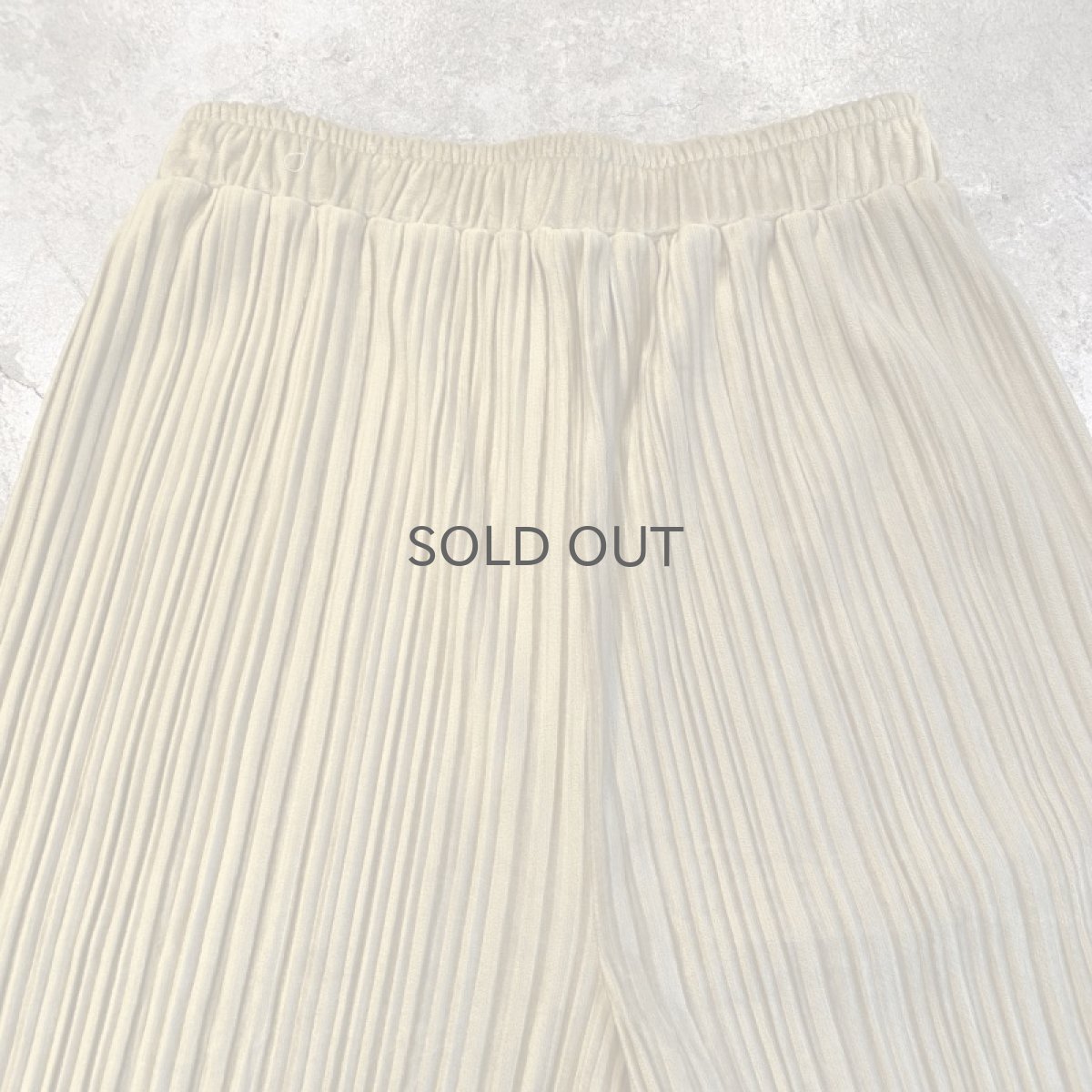 画像6: MUSTARD COLOR VELVET RIB DESIGN WIDE PANTS / W24~W31 (6)