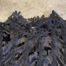 画像5: VELVET LACE DESIGN FRILL TULLE TOPS / Ladies M (5)