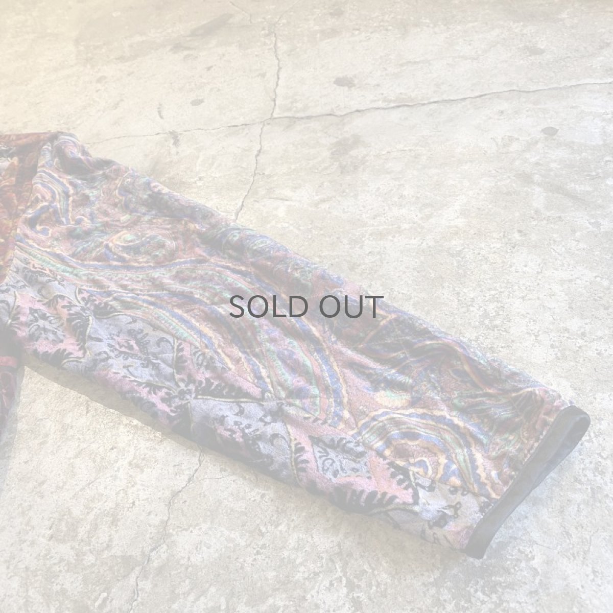 画像8: ALL OVER PATTERN DESIGN VELVET JACKET / Ladies PXL(M) (8)