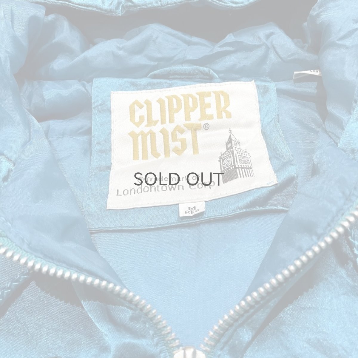 画像10: EMERALD　GREEN COLOR ZIP UP HOODIE JACKET / Mens M (10)