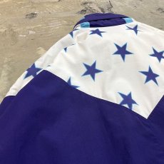 画像9: EURO ALL OVER STAR PATTERN HALF ZIP SKI JACKET / Mens M (9)