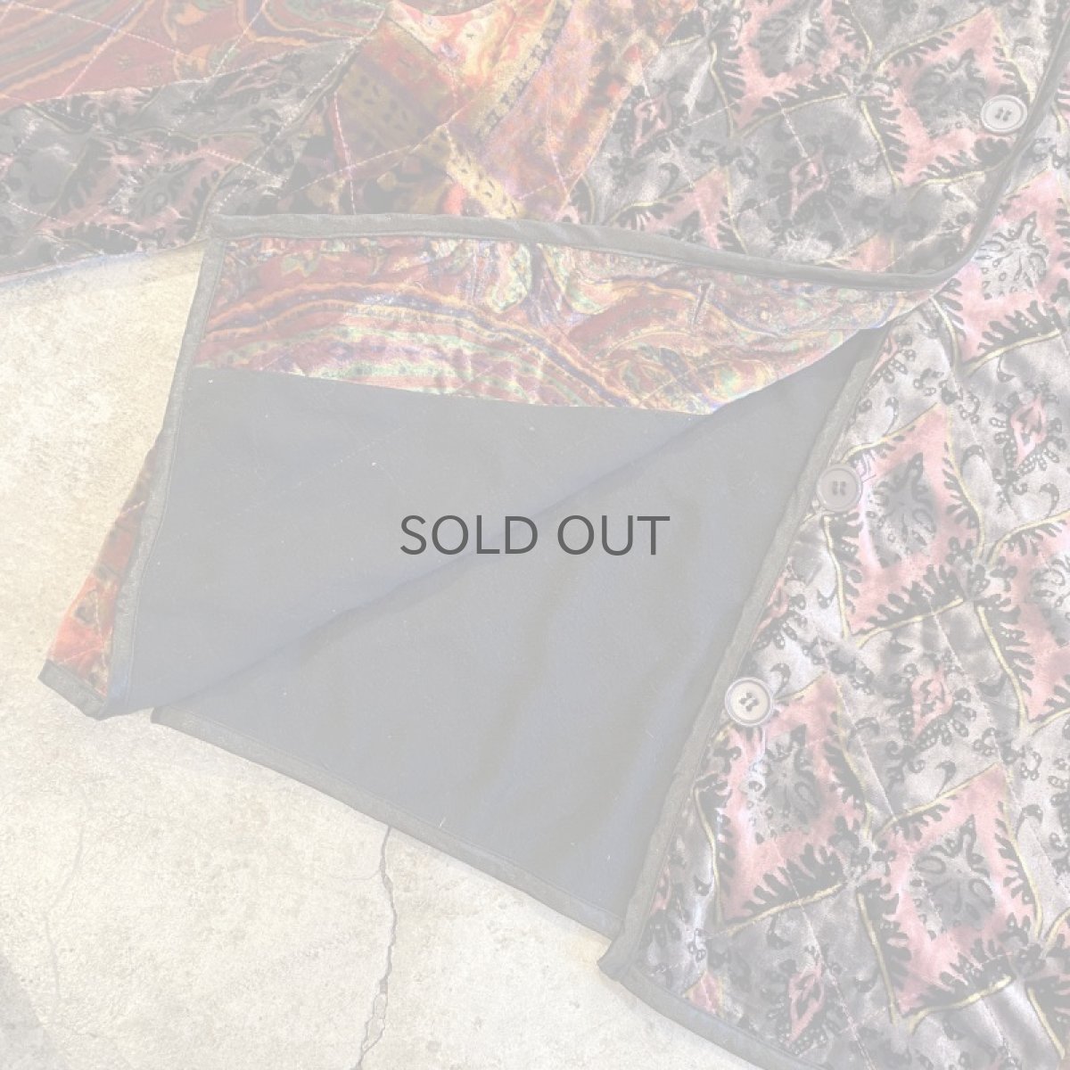 画像10: ALL OVER PATTERN DESIGN VELVET JACKET / Ladies PXL(M) (10)