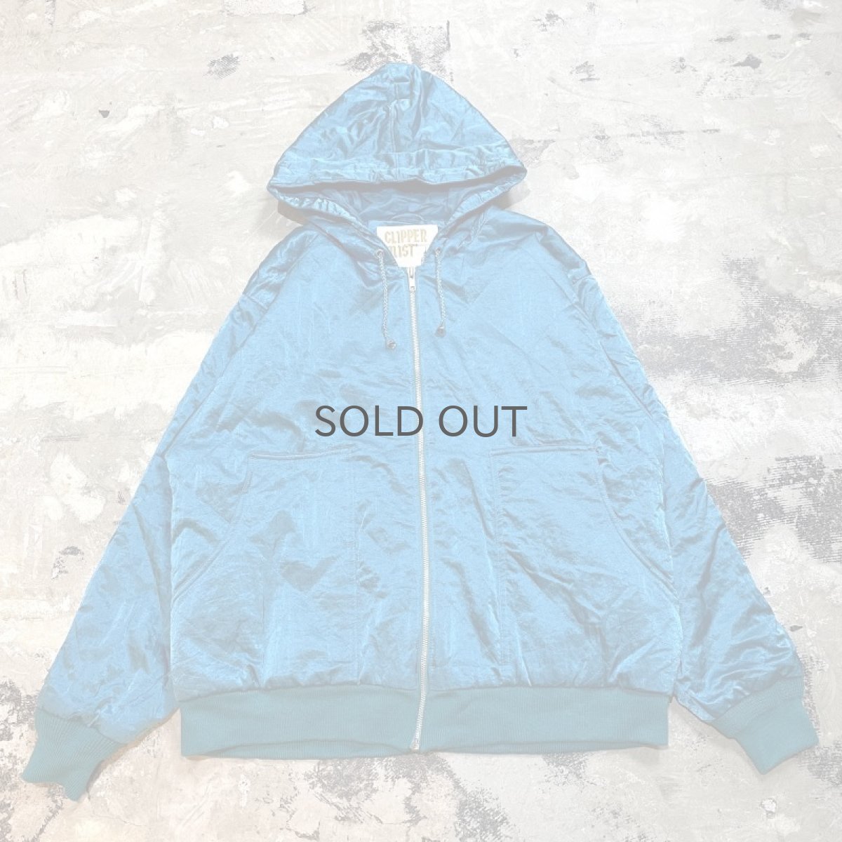 画像1: EMERALD　GREEN COLOR ZIP UP HOODIE JACKET / Mens M (1)