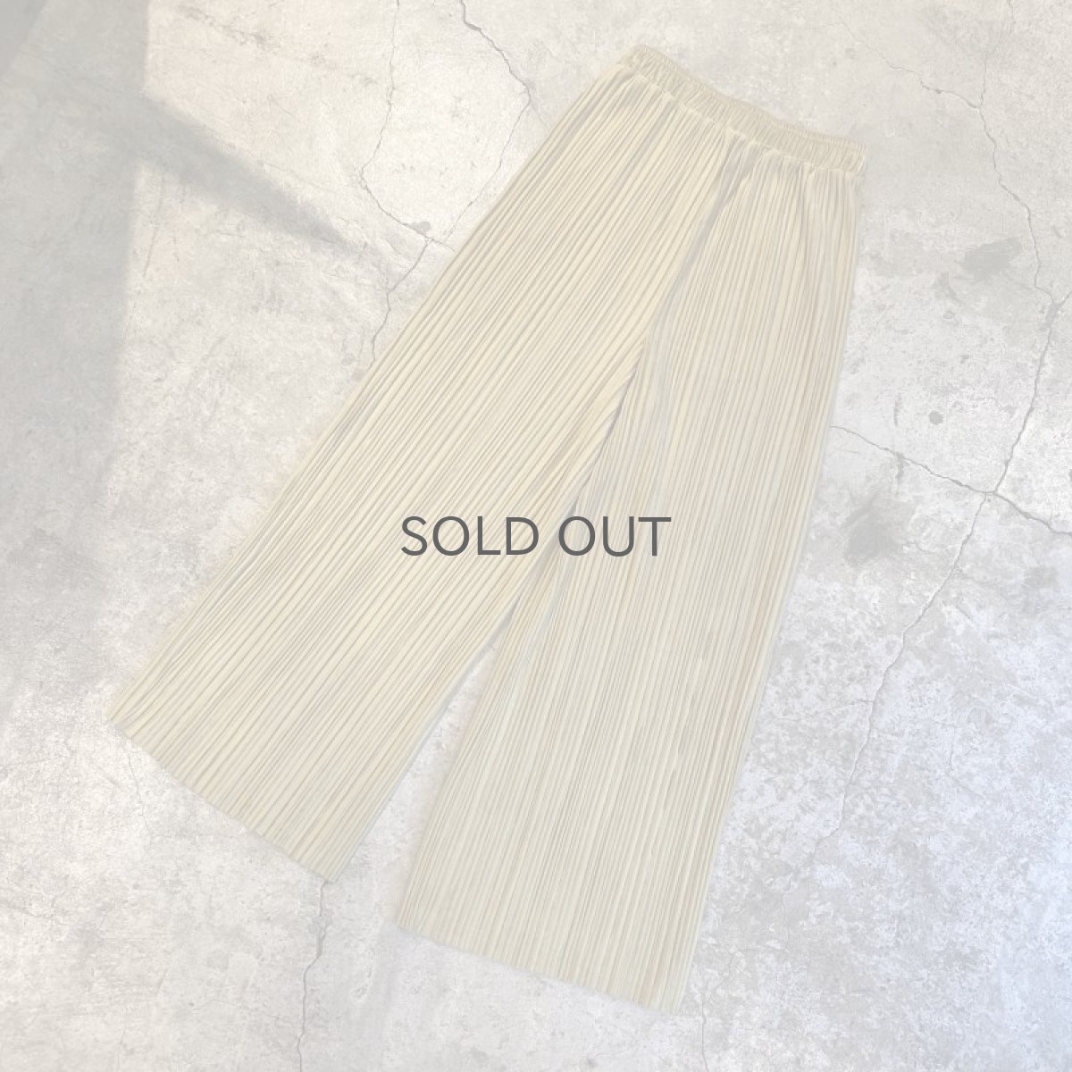 画像4: MUSTARD COLOR VELVET RIB DESIGN WIDE PANTS / W24~W31 (4)