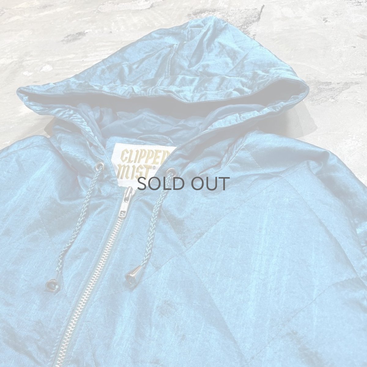 画像4: EMERALD　GREEN COLOR ZIP UP HOODIE JACKET / Mens M (4)