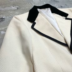 画像3: 70~80's IVORY COLOR 3B TAILORED JACKET / Mens L / MADE IN USA (3)