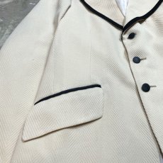 画像5: 70~80's IVORY COLOR 3B TAILORED JACKET / Mens L / MADE IN USA (5)