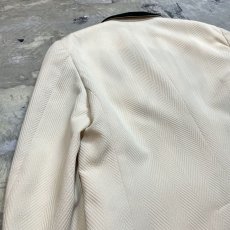 画像9: 70~80's IVORY COLOR 3B TAILORED JACKET / Mens L / MADE IN USA (9)