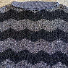 画像8: 【BALLY】GLITTER LAYERED DESIGN DOLMAN SLEEVE KNIT TOPS / Ladies M / MADE IN ITALY (8)
