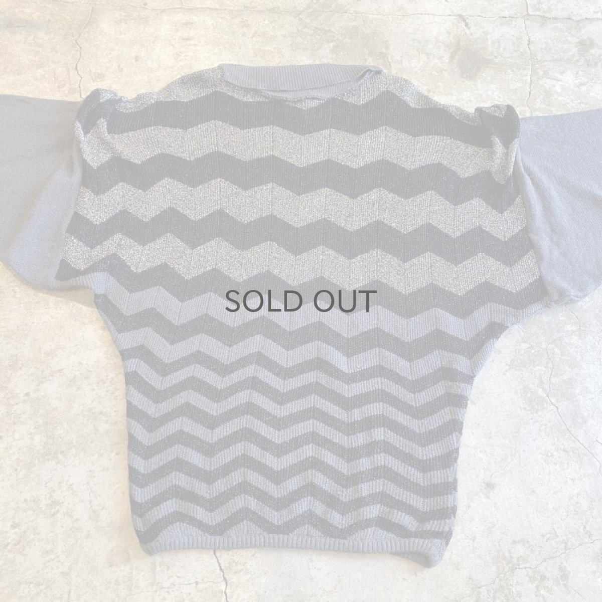 画像6: 【BALLY】GLITTER LAYERED DESIGN DOLMAN SLEEVE KNIT TOPS / Ladies M / MADE IN ITALY (6)