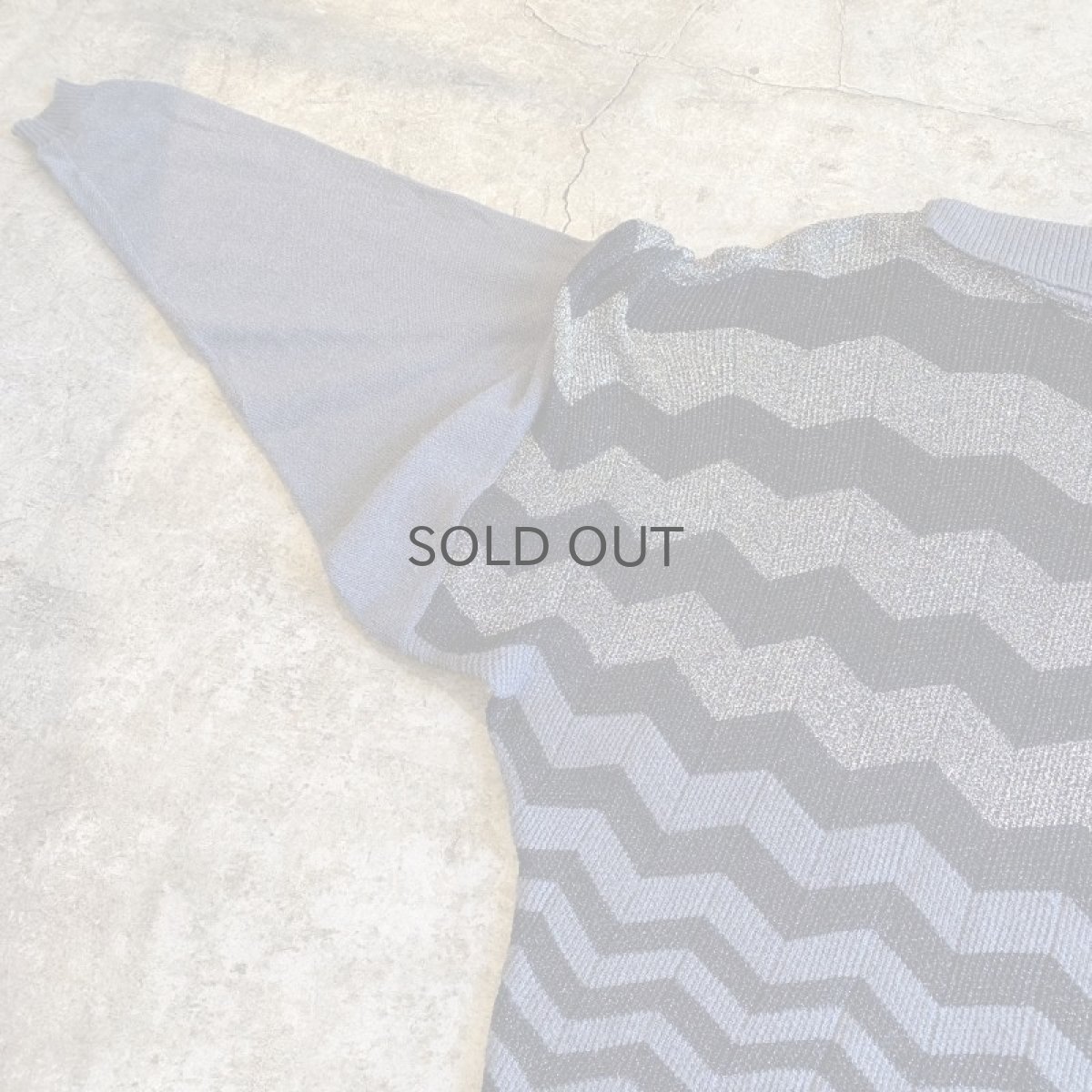 画像4: 【BALLY】GLITTER LAYERED DESIGN DOLMAN SLEEVE KNIT TOPS / Ladies M / MADE IN ITALY (4)