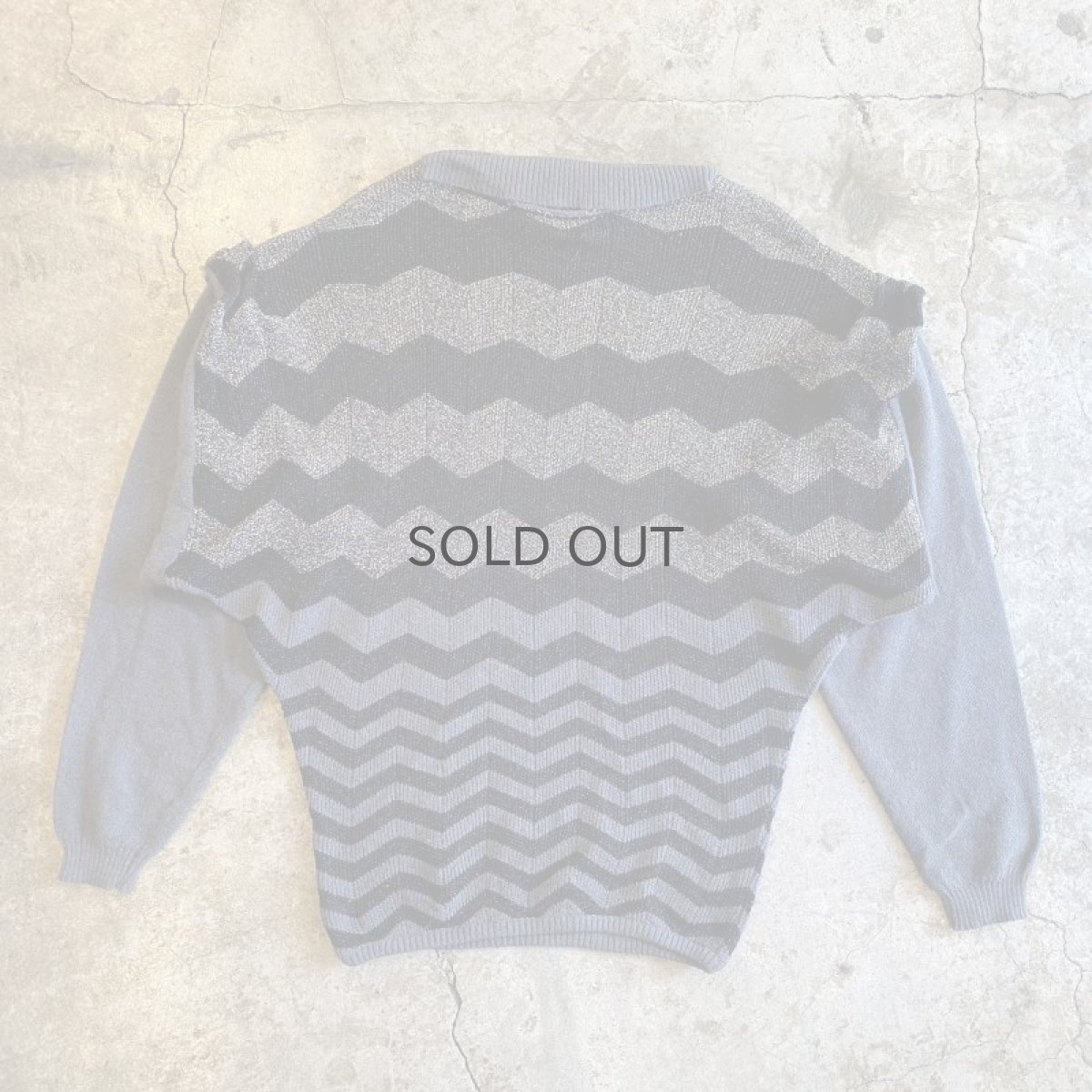 画像2: 【BALLY】GLITTER LAYERED DESIGN DOLMAN SLEEVE KNIT TOPS / Ladies M / MADE IN ITALY (2)