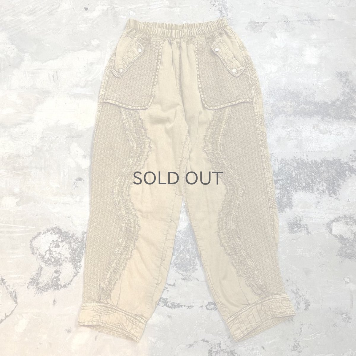 画像1: ARTISTIC STITCH LINE WORK PANTS / W28~W36 (1)