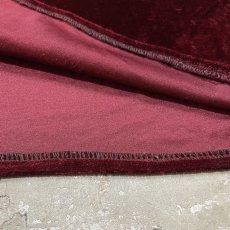 画像8: WINE RED COLOR BIG VELOUR L/S SHIRT / Mens 3XL (8)