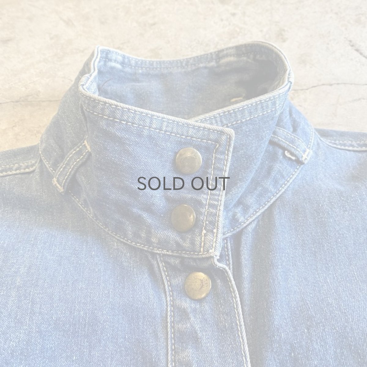 画像5: 90's BLUE DENIM 2WAY SHOULDER ZIP DESIGN JACKET / Ladies M (5)