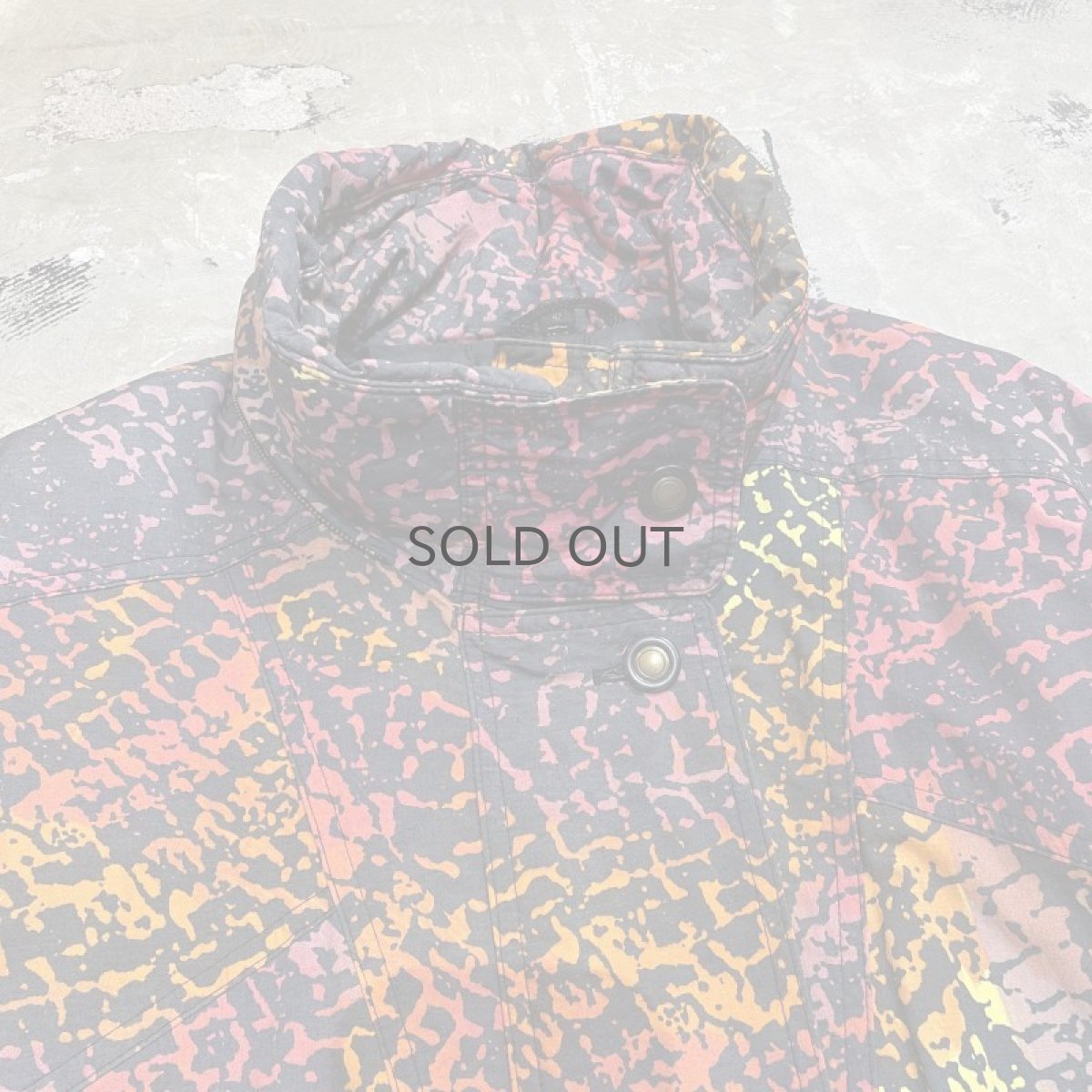 画像10: OLD GERMANY ALL OVER PATTERN FIELD JACKET / Mens L (10)