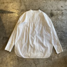 画像2: STAND COLLAR COTTON DESIGN LONG L/S SHIRT / Ladies L (2)