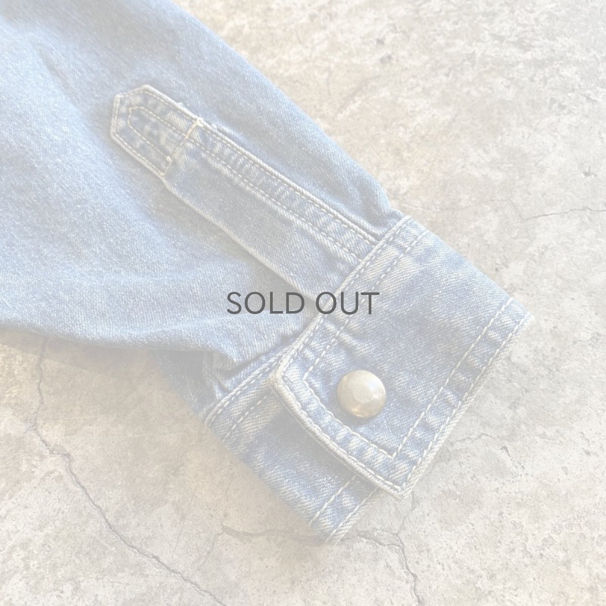 画像12: 90's BLUE DENIM 2WAY SHOULDER ZIP DESIGN JACKET / Ladies M (12)