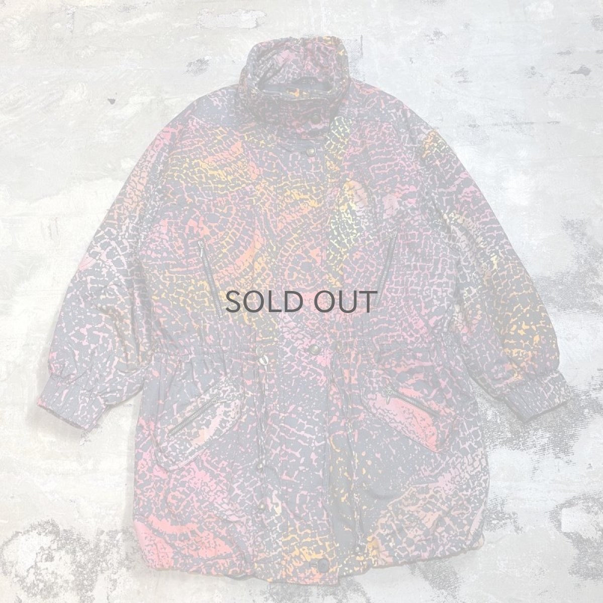画像1: OLD GERMANY ALL OVER PATTERN FIELD JACKET / Mens L (1)