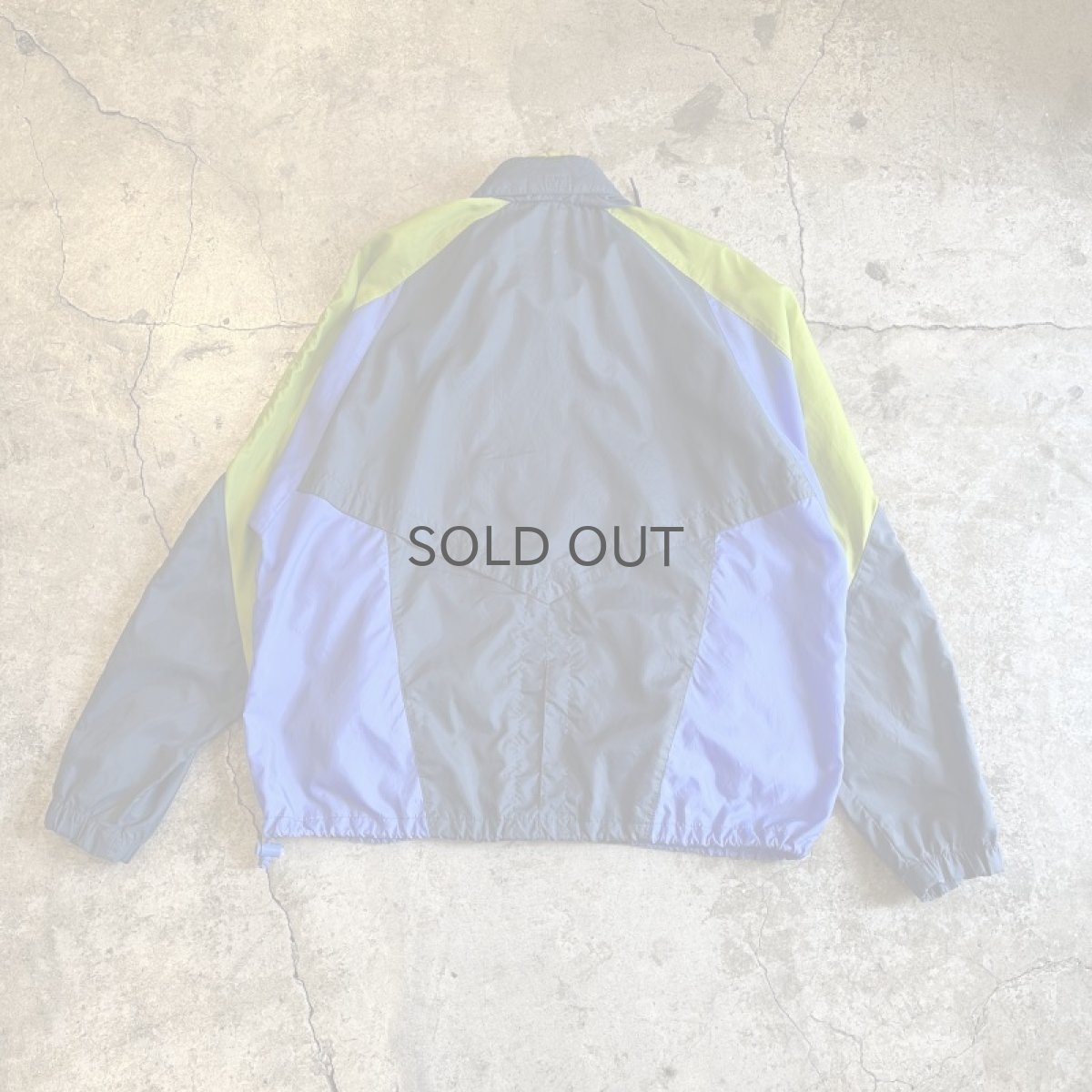 画像2: 【NIKE】3 COLOR PATCHWORK PATTERN DESIGN NYLON TRACK JACKET / Ladies L (2)