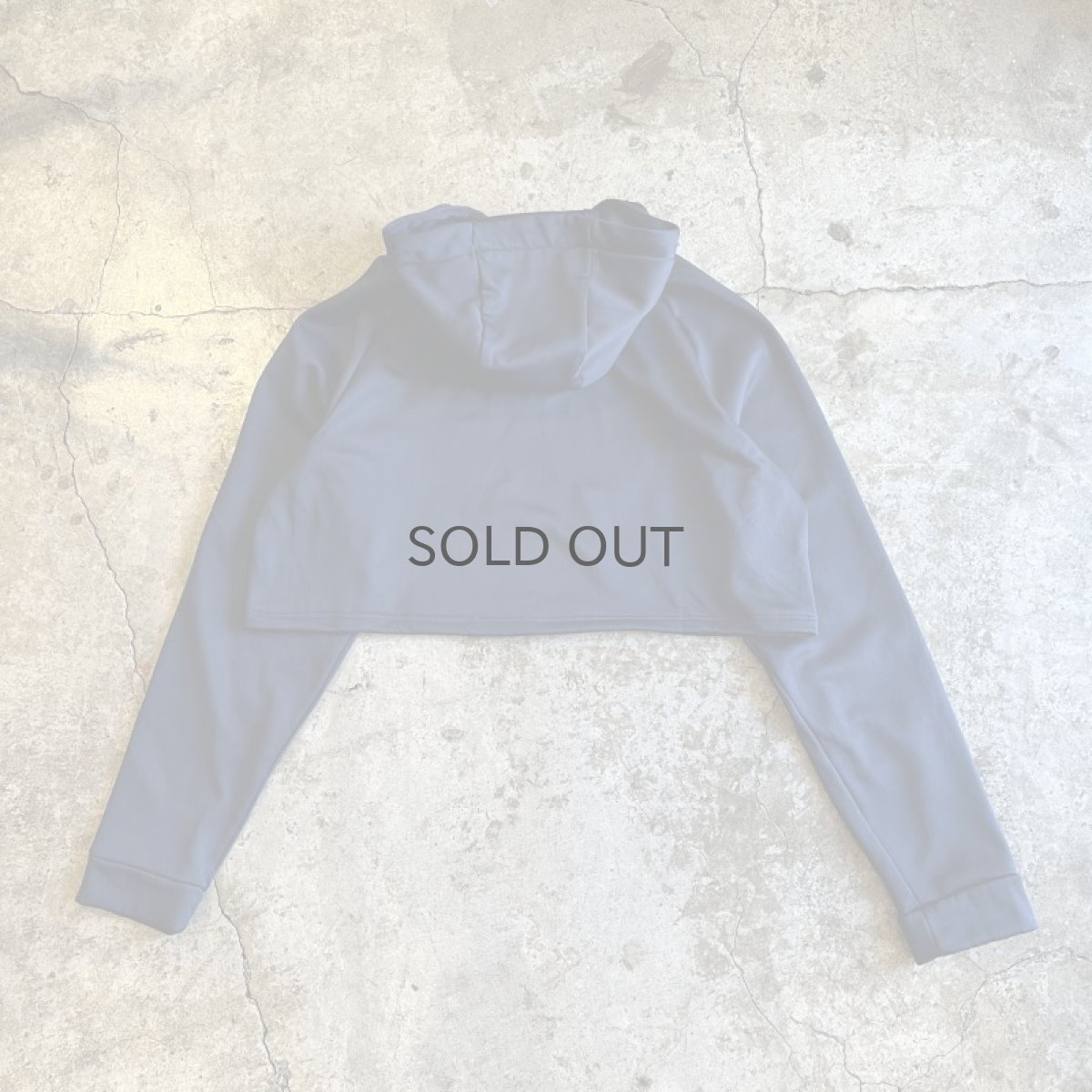 画像2: 【NIKE】NAVY COLOR SHORT DESIGN HOODIE / Ladies M (2)