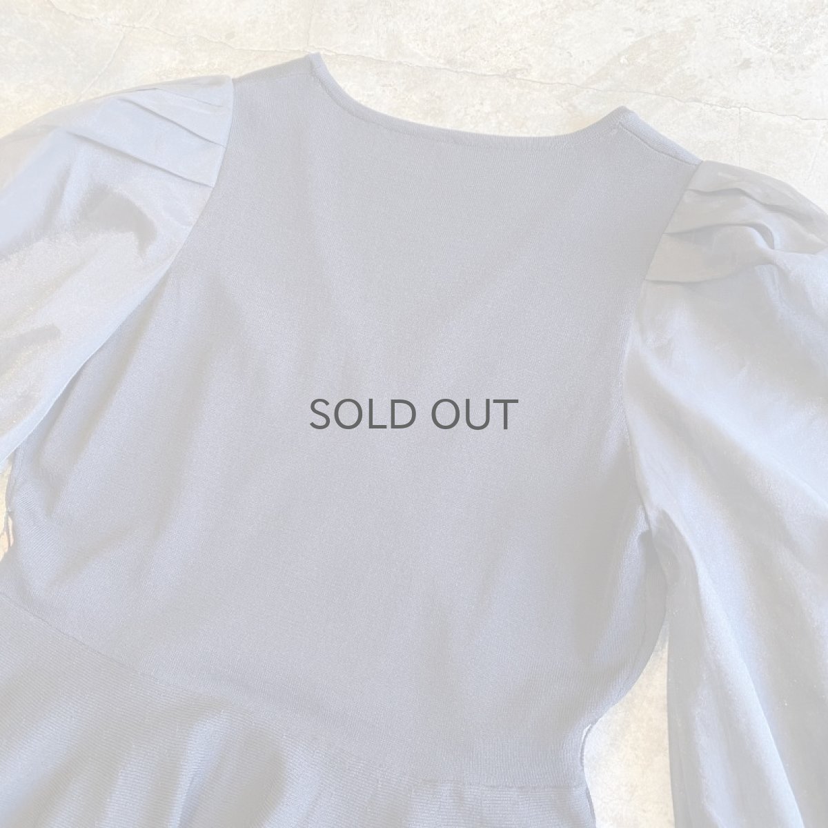 画像10: CROSS DESIGN SHEER SHOULDER PEPLUM TOPS / Ladies M (10)