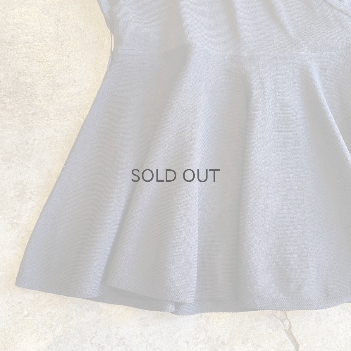 画像6: CROSS DESIGN SHEER SHOULDER PEPLUM TOPS / Ladies M (6)