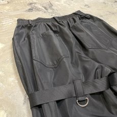 画像9: BLACK COLOR NYLON BONDAGE PANTS / W24~W39 (9)