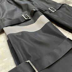 画像5: BLACK COLOR NYLON BONDAGE PANTS / W24~W39 (5)