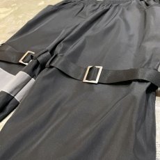 画像4: BLACK COLOR NYLON BONDAGE PANTS / W24~W39 (4)