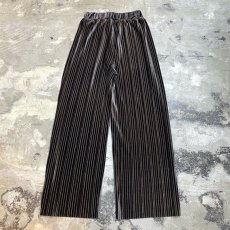 画像2: PLEATED WIDE SILHOUETTE VELOUR PANTS / W25~ (2)