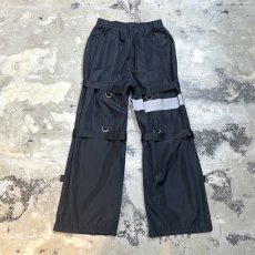 画像2: BLACK COLOR NYLON BONDAGE PANTS / W24~W39 (2)