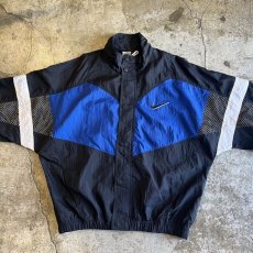 画像7: 【NIKE】BI COLOR VOLUME SLEEVE DESIGN NYLON ZIP UP JACKET / Ladies XL(M) (7)