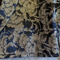 画像8: FLORAL PATTERN GOLD GLITTER DESIGN SHORT JACKET / Ladies S(M) / MADE IN USA (8)